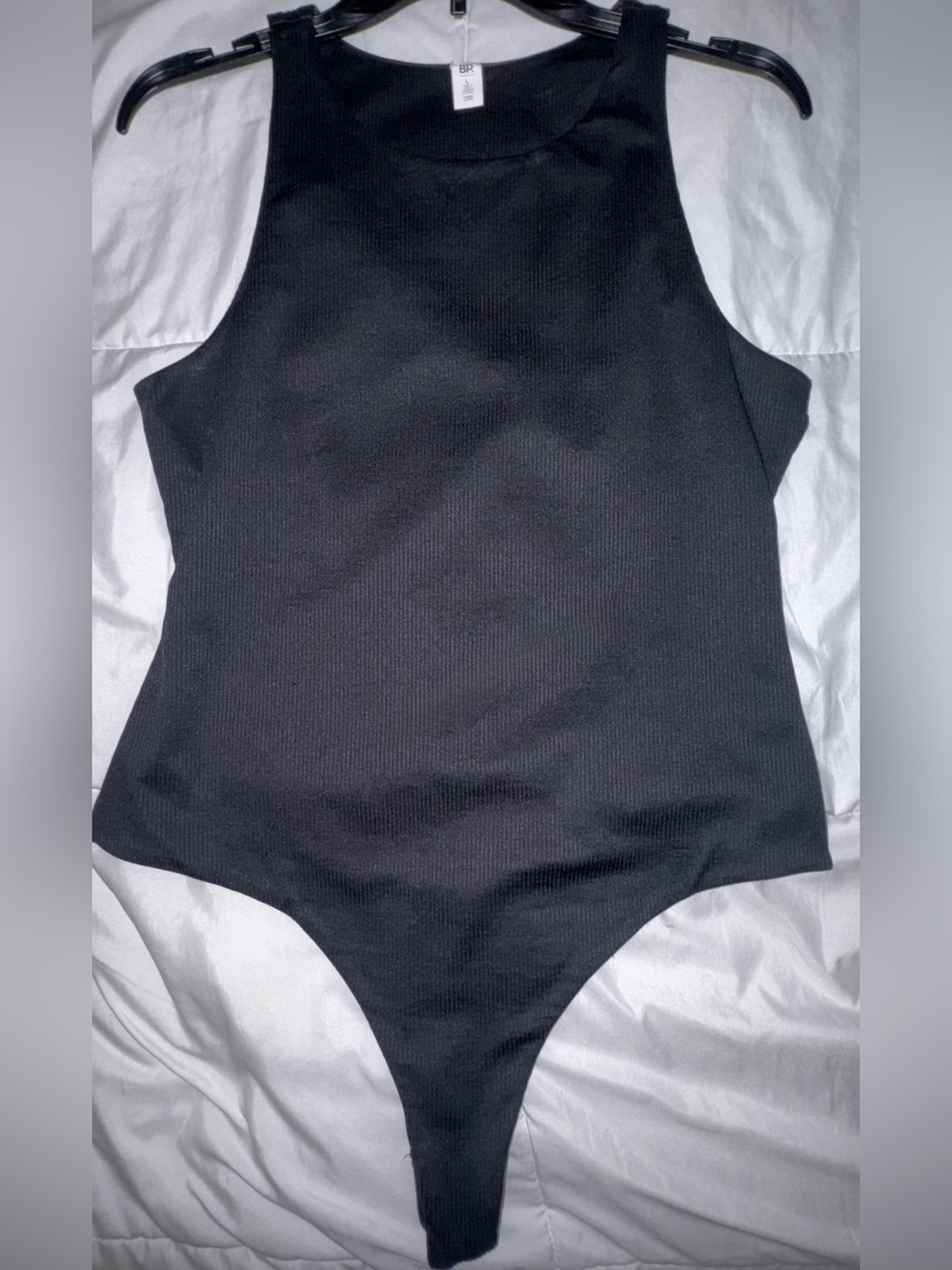 Nordstrom BP Classic Black Tank Body Suit W/Button Closure Size Large -  NWOT!